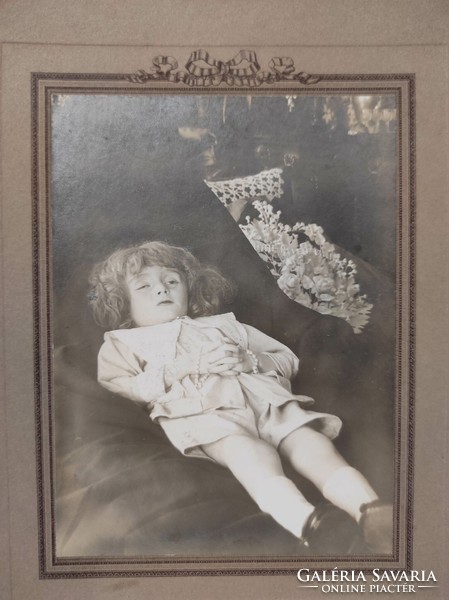 Antique photo last photo of a dead child funeral funeral 137 7405