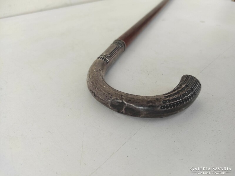 Antik sétapálca ezüst nyelű bot sétabot film színház jelmez kellék sérült 854 7422