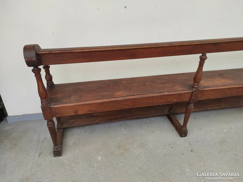 Antique baroque bench 18th - 19th century small chapel castle house of worship furniture 850 7416