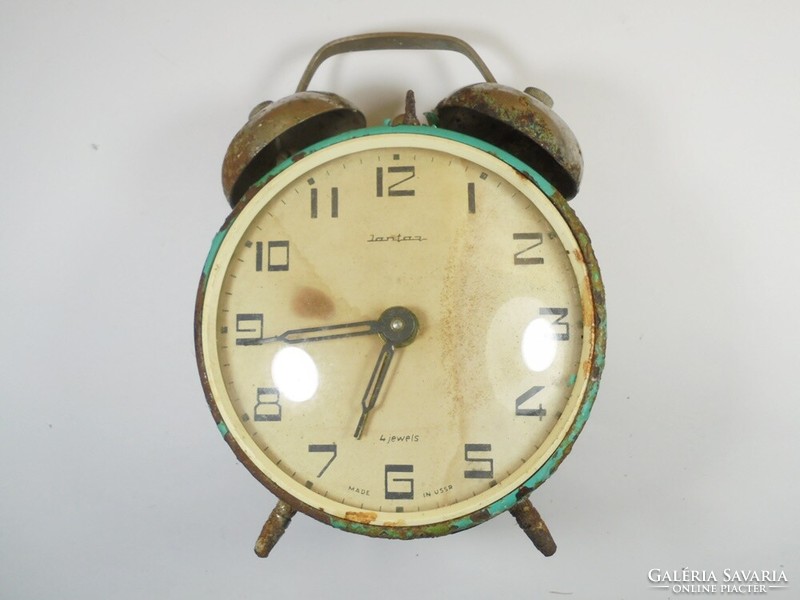Retro régi Szovjet Jantar ébresztőóra ébresztő óra vekker - Made in USSR
