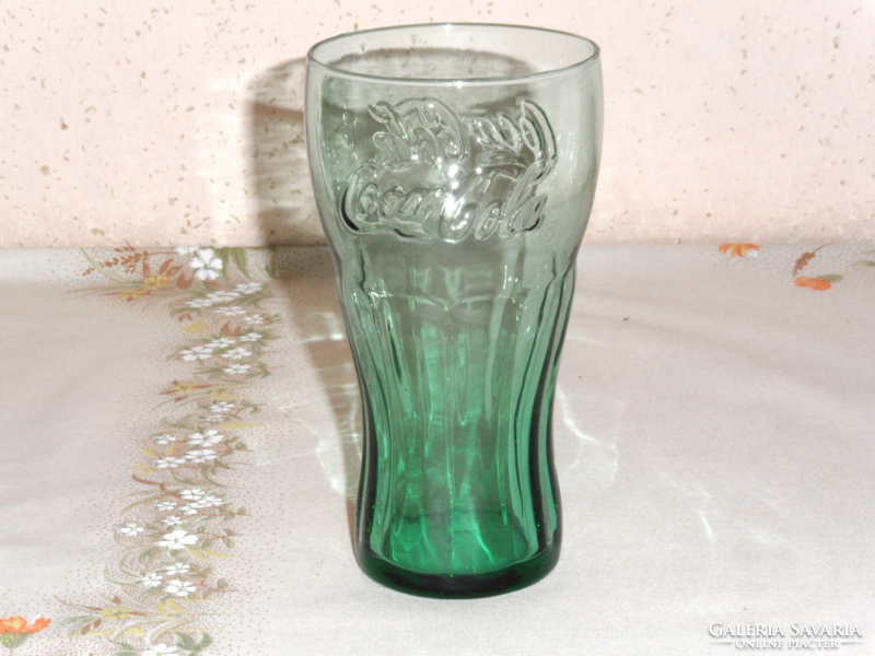 Coca cola üveg pohár ( 3 dl. zöld )