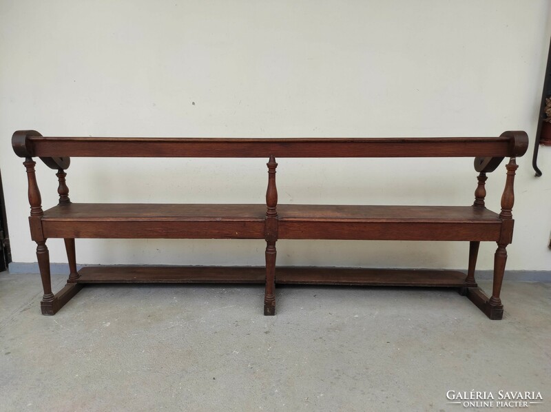Antique baroque bench 18th - 19th century small chapel castle house of worship furniture 850 7416