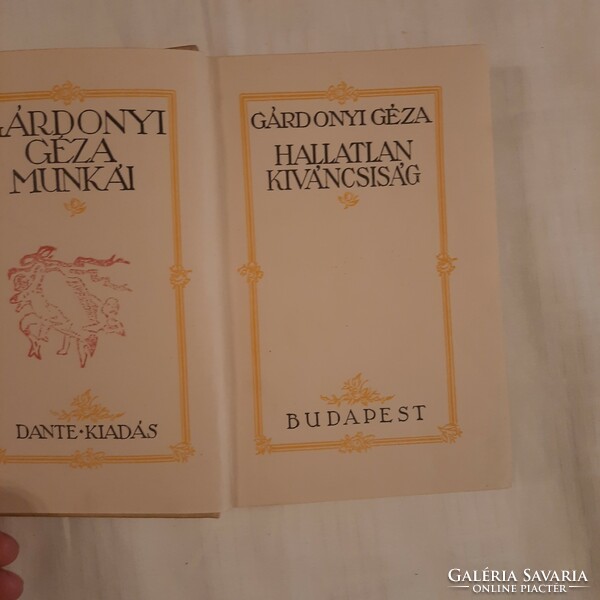 Géza Gárdonyi: unheard of curiosity works of Géza Gárdonyi dante edition
