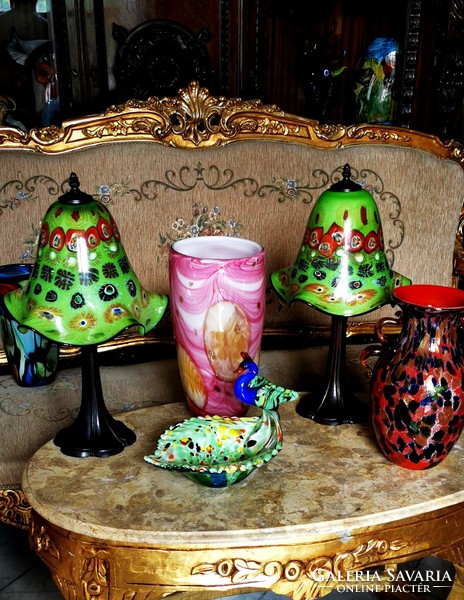 I offer for purchase from a collection: special Murano glass vases - sold together