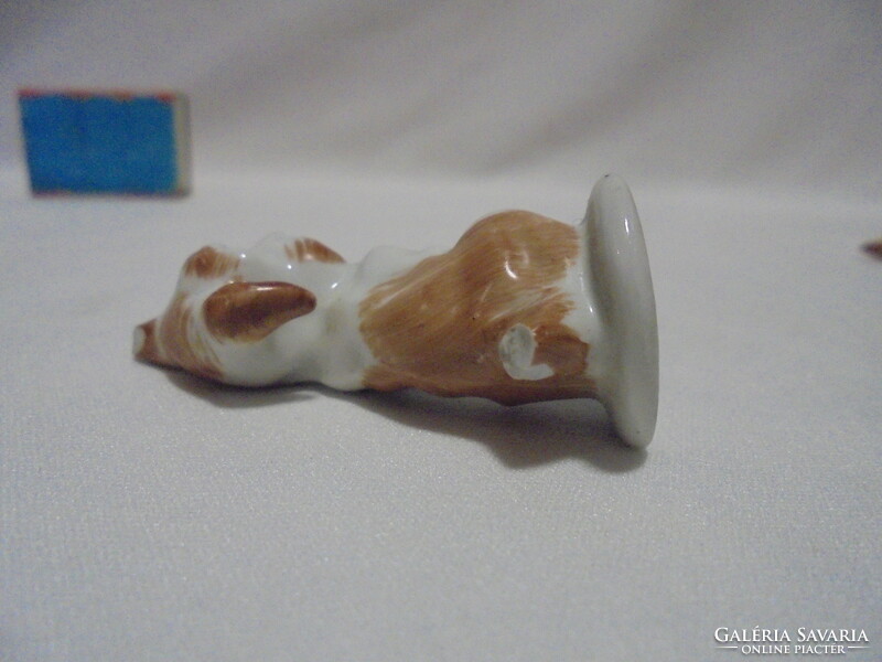 Bp. Aquincum dog figure, nipp - two pieces together