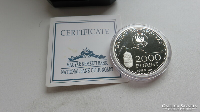 1998, Save nature, silver 2000 ft, pp in original box, with certificate