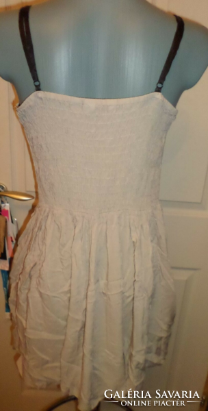 Strappy white women's short dress 38