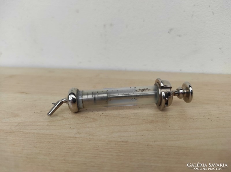 Antique medical hospital device glass syringe without box 127 7442