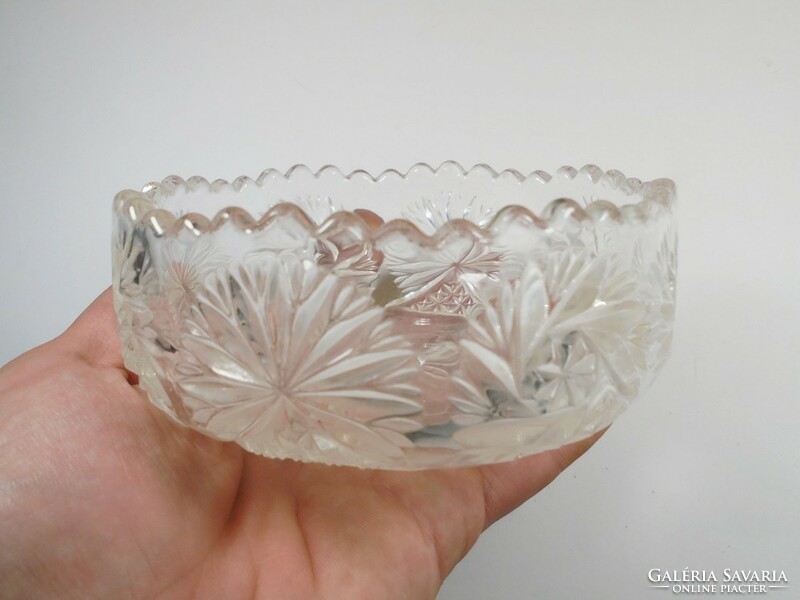 Retro old glass bowl bowl