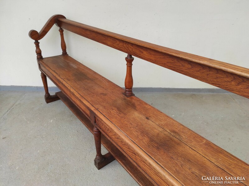 Antique baroque bench 18th - 19th century small chapel castle house of worship furniture 849 7417