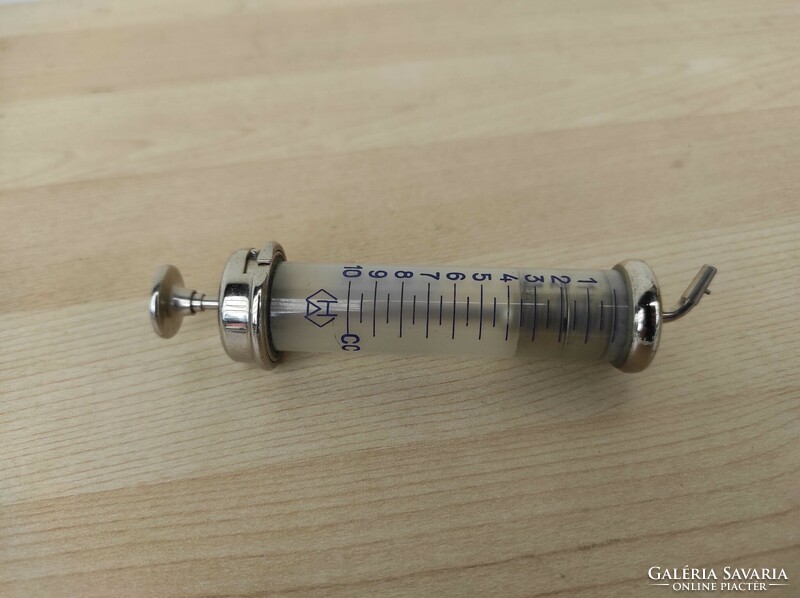 Antique medical hospital device glass syringe without box 888 7445