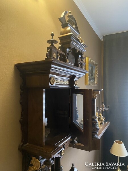 Gustav becker antique wall clock, top striker.