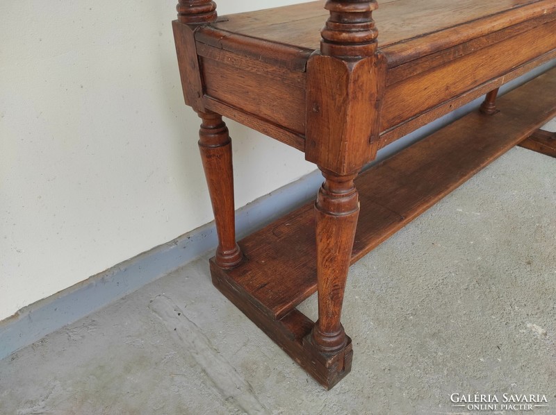 Antique baroque bench 18th - 19th century small chapel castle house of worship furniture 849 7417