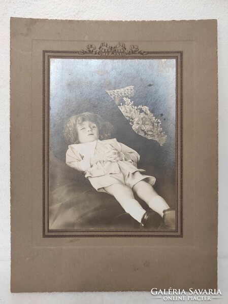 Antique photo last photo of a dead child funeral funeral 137 7405