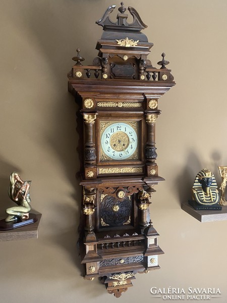 Gustav becker antique wall clock, top striker.