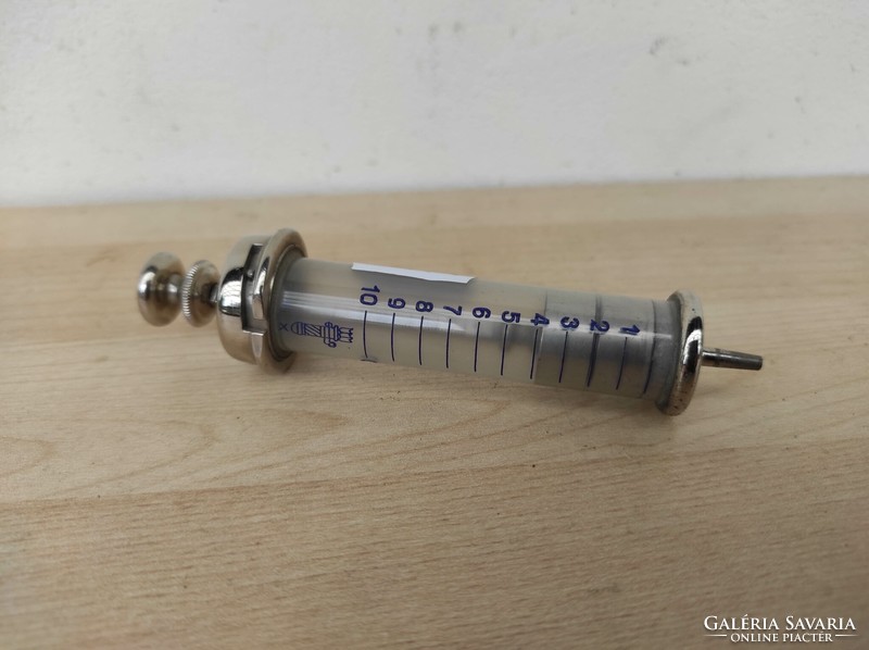 Antique medical hospital device glass syringe without box 887 7444