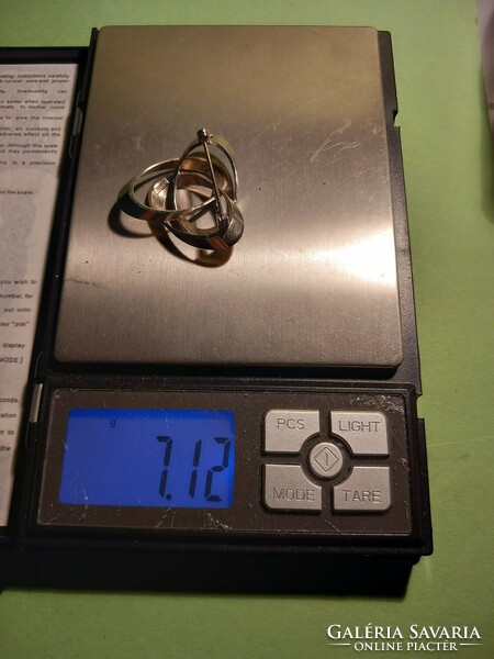 Modern design modern design marked 835 silver brooch pin.