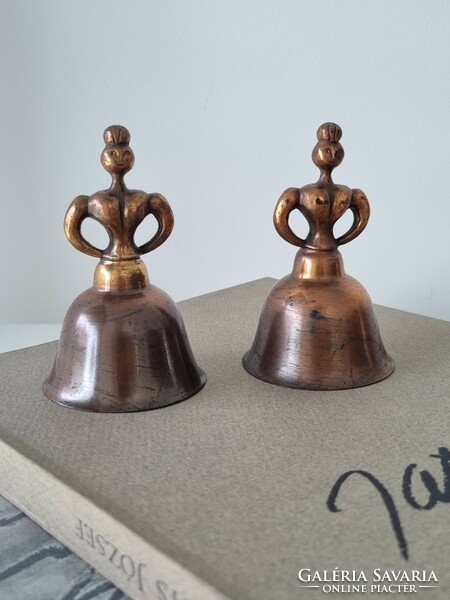 Copper vintage female bells / ornaments
