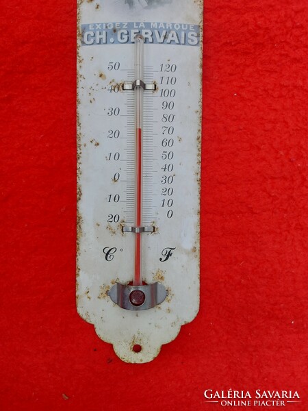 Old advertising thermometer