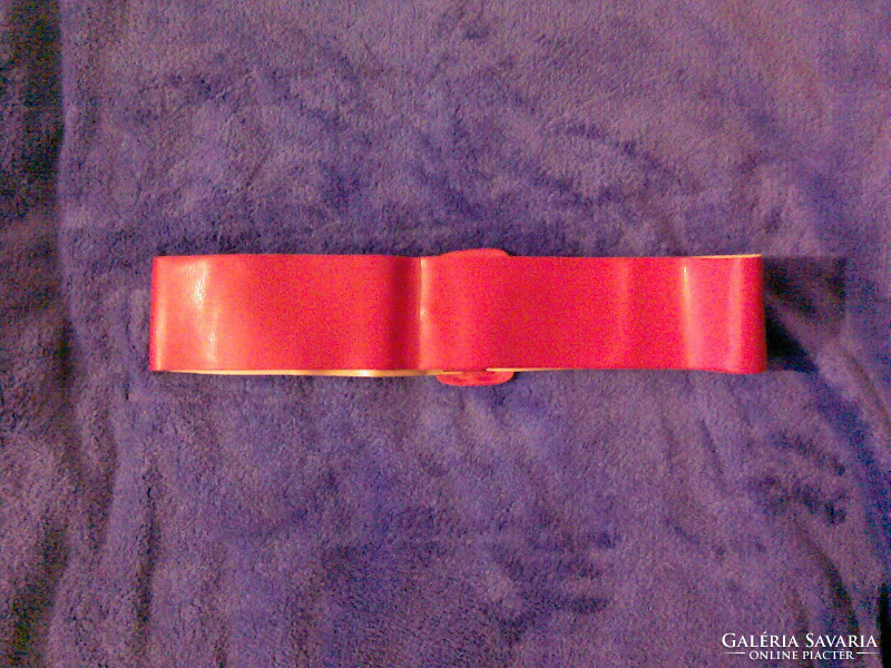 Red leather belt for women