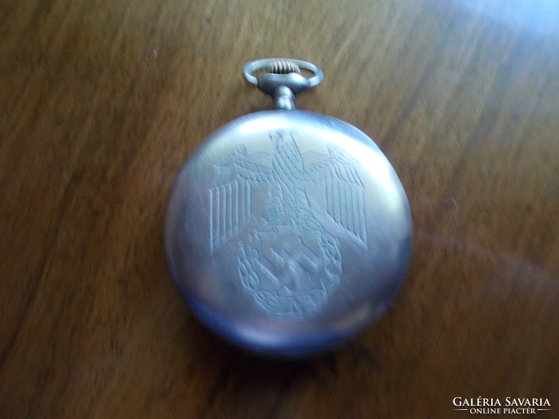 WW2, Wehrmacht officer's pocket watch, marked, works