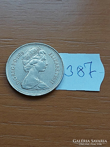 English England 5 pence 1979 ii. Elizabeth copper-nickel, 387