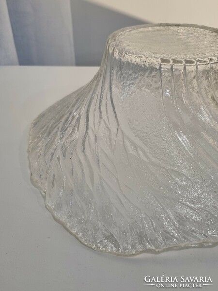 Nagyméretű finn üvegtál Pertti Kallioinen dizájn, Metsä széria - Lasisepat Mantsala
