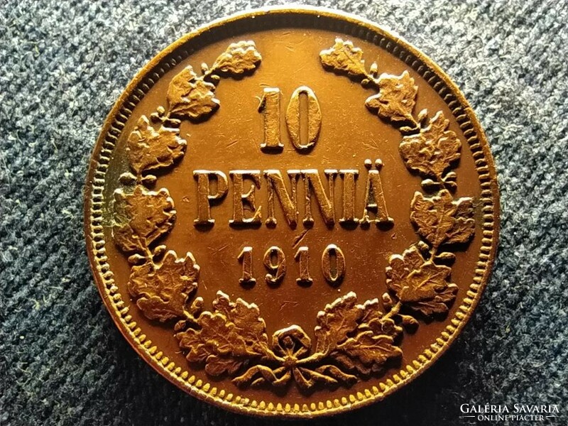 Finnország II. Miklós (1894-1917) 10 penni 1910 (id58424)