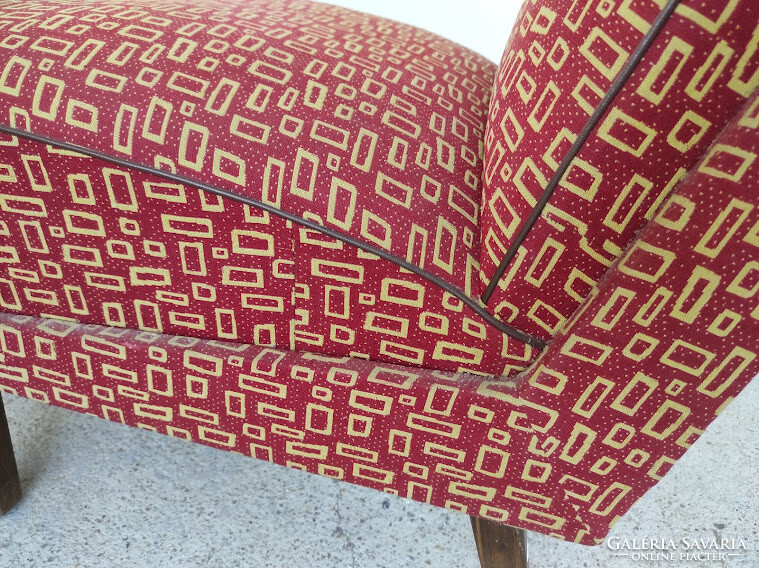 Retro fotel bútor kárpitozott különleges dizájn fotel szék 4 darab 5485