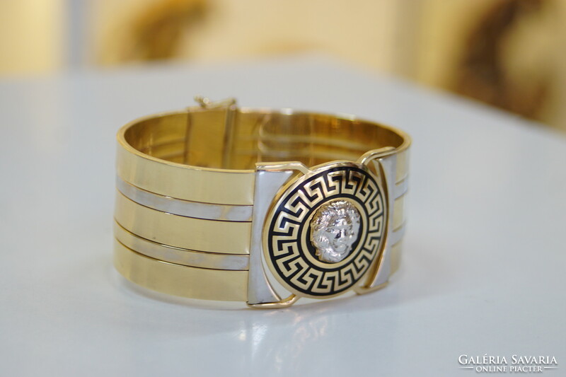 Versace women's gold bracelet 14k