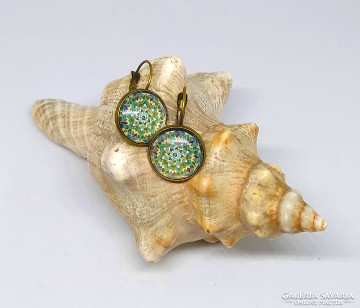 Mandala kaboson earrings