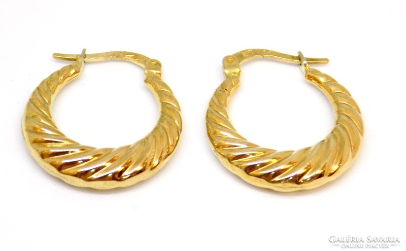 Gold hoop earrings (zal-au116987)