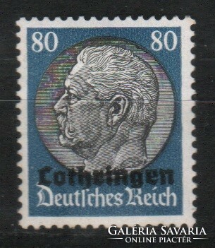 Német megszállás 0029 (Lotharingia) Mi 115 postatiszta     7,00 Euró