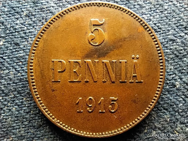 Finland ii. Miklós (1894-1917) 5 pence 1915 (id55244)