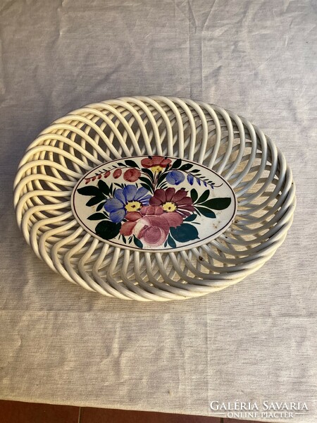 Old Kispest ceramic basket offering.