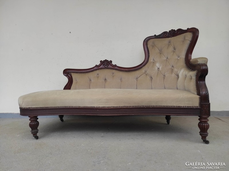 Antik neobarokk bútor gurulós szófa kanapé hosszú fotel szalon garnitúra 871 7430