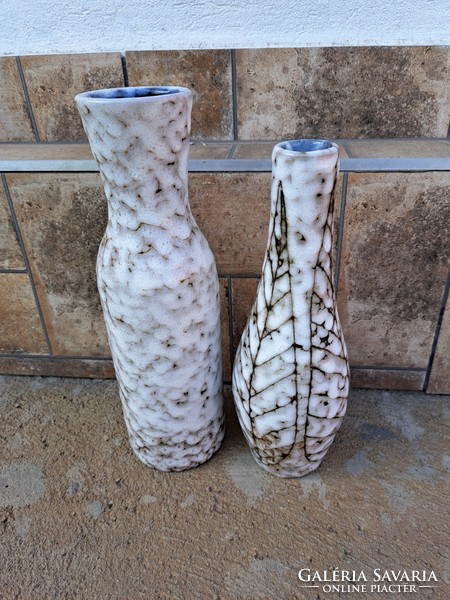 Beautiful retro gray ceramic vases vase, nostalgia, Hódmezővásárhely