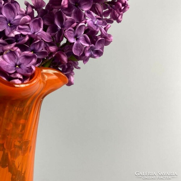 Muranoi fodros szélű váza a 70-es évekből