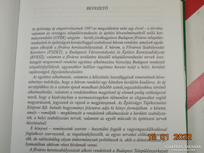 The Budapest urban planning and construction framework regulation of 1999