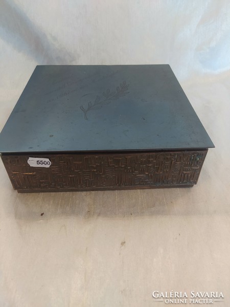 Antique bronze box