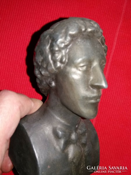 Antique marked table ornament metal bust statue bust according to the pictures
