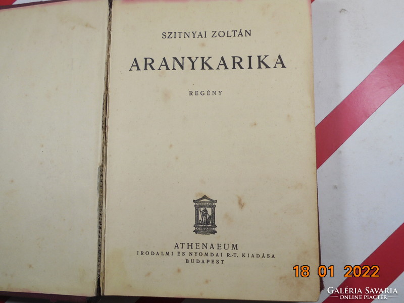 Szitnyai Zoltán: Aranykarika, antik könyv