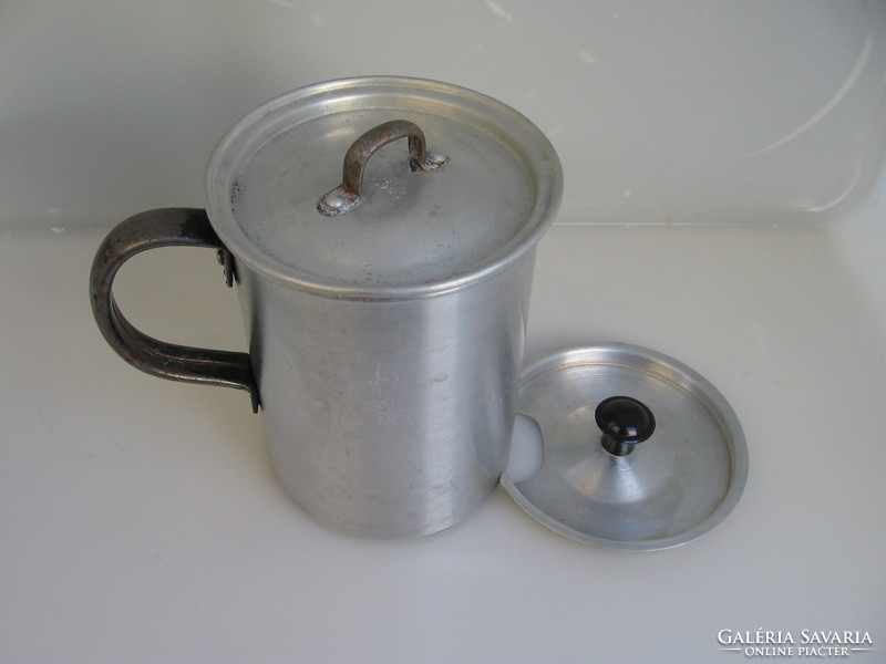 Aluminum water heating pot, small pot with two lids