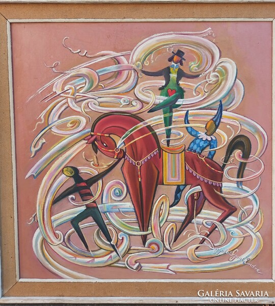 Circus Gyulai Gaál Endre painting