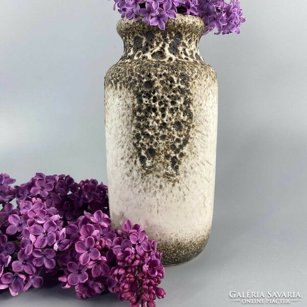 Mid-century scheurich natural effect ceramic vase 1960 
