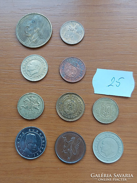 10 mixed coins 25