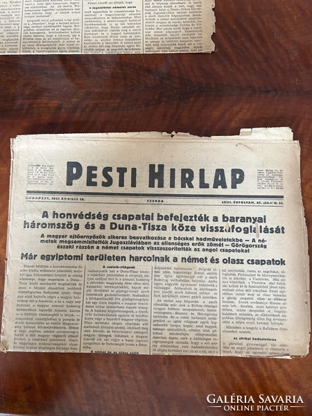 Pesti Hírlap 1941 áprilisa 4 db száma