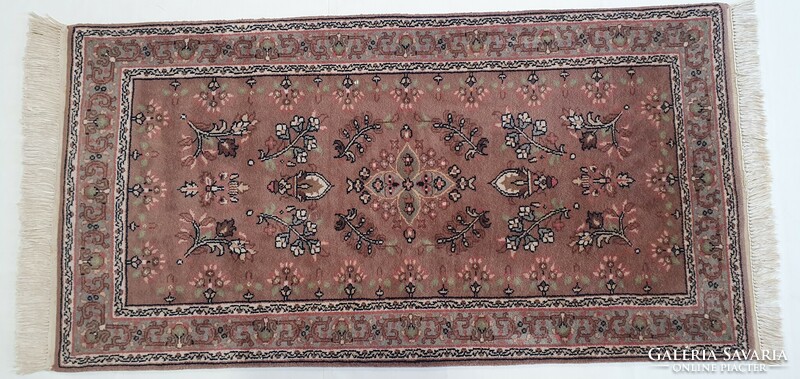 3232 Wonderful Indian Isfahani Handmade Woolen Persian Carpet 140x73cm Free Courier