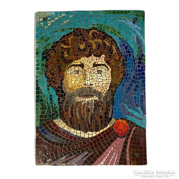 Mozaik falikép a 70-es évekből