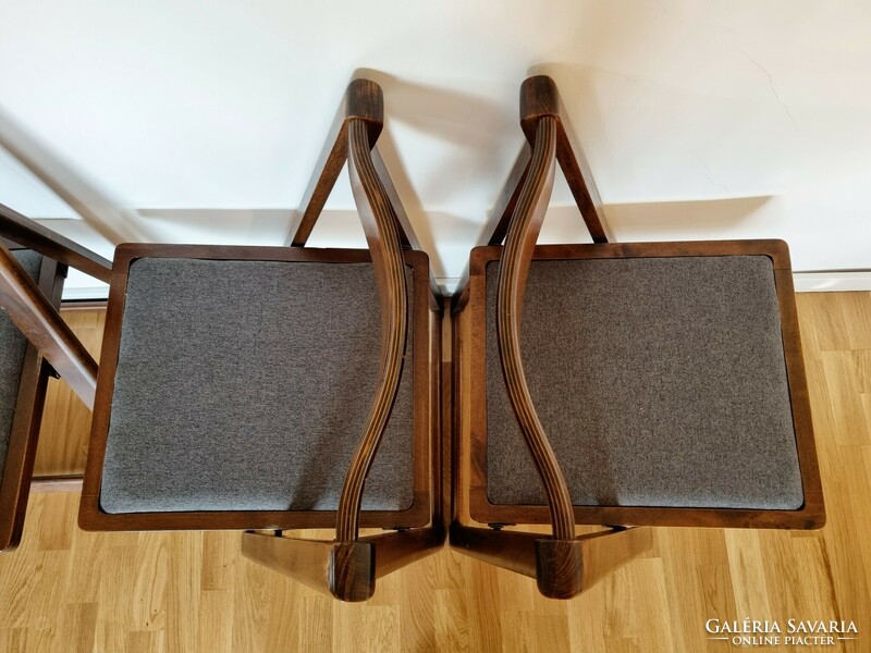 Mid-century modern összecsukható tömörfa székek